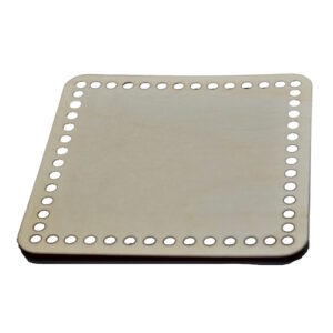 Square wooden basket base