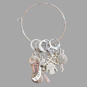 Stitch markers - charms (silver)